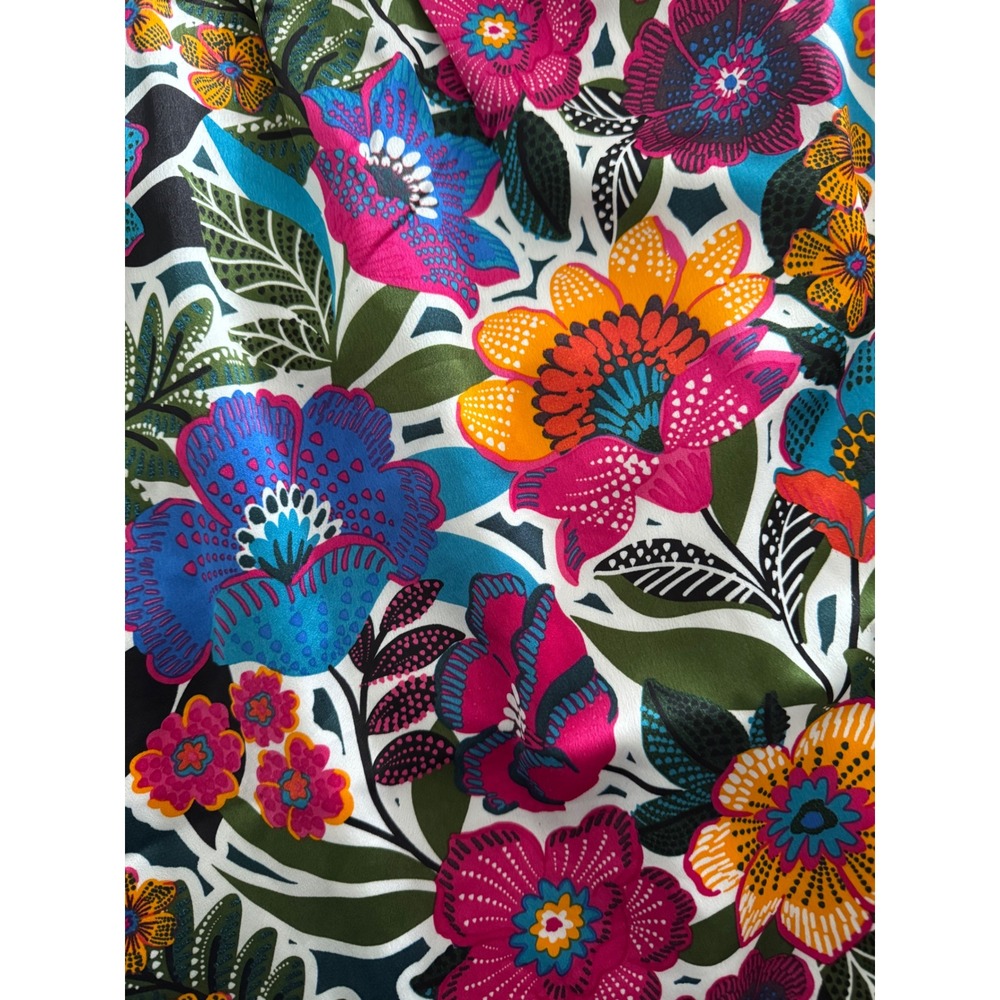 Sugarlips Floral One Shoulder Maxi Dress Womens Size S Multicolor Flutter Sleeve - Picture 3 of 4